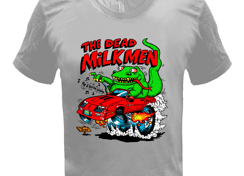 Dead Milkmen Big Lizard In My Backyard T Shirt By Chris Shary.