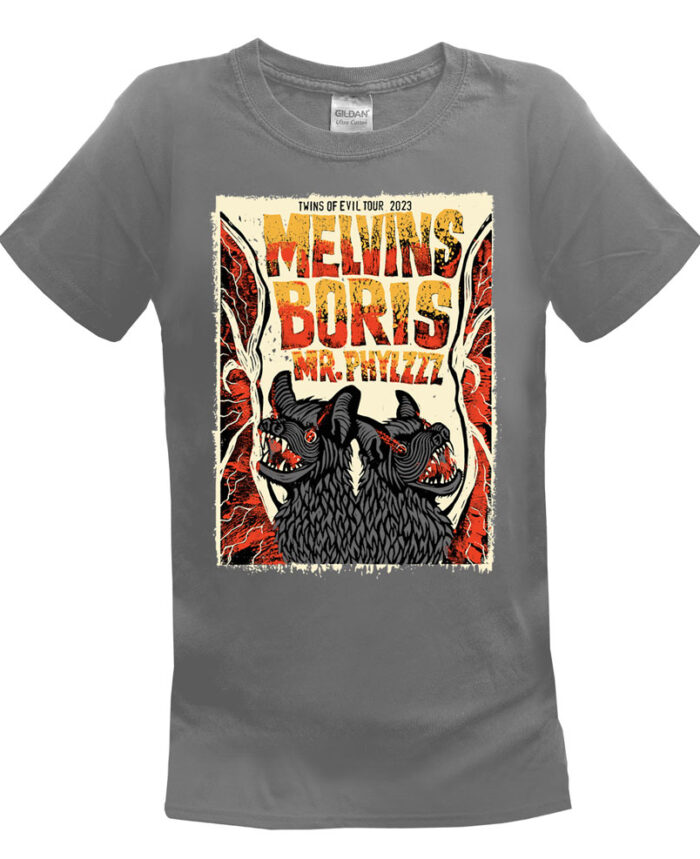 Melvins Boris Tour T Shirt Haze