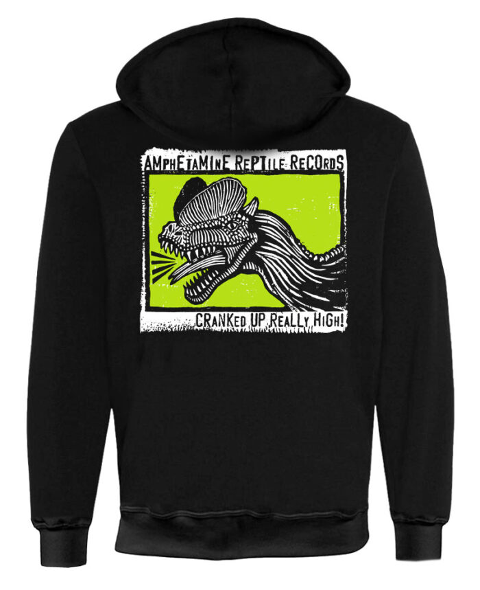 Amphetamine Reptile Records Cranked Hoodie Back