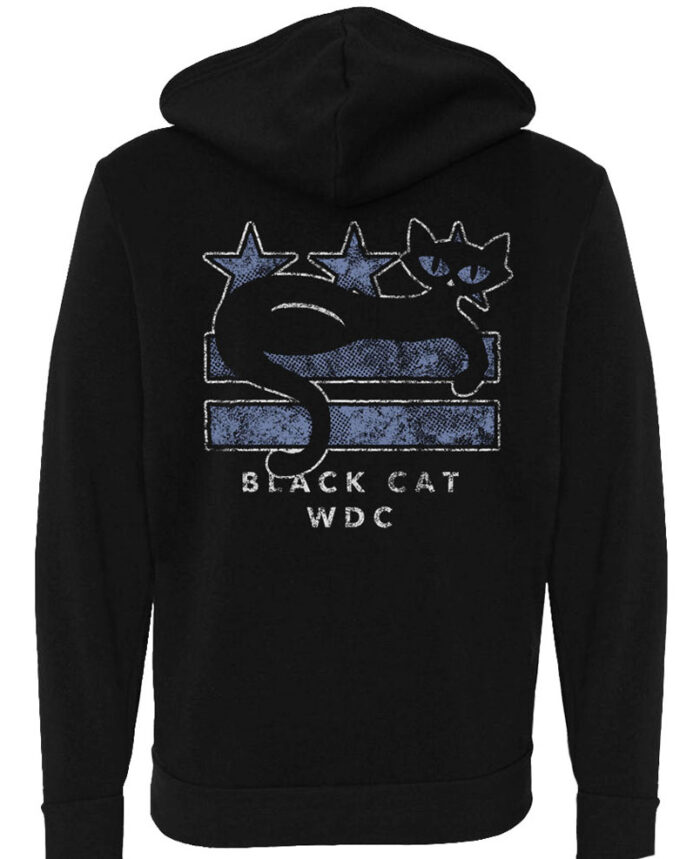 Black Cat Dc Hoodie Back
