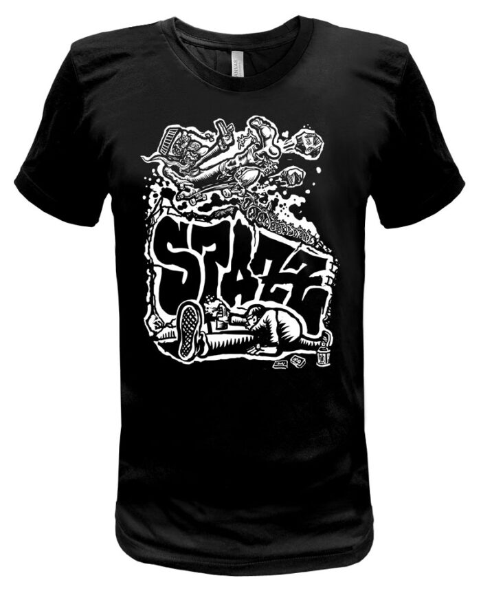 Spazz T Shirt Darwin Drawin