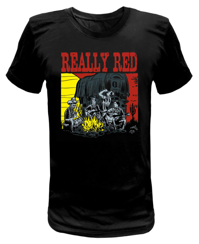 Really Red Walsby T Shirt Cow Punks