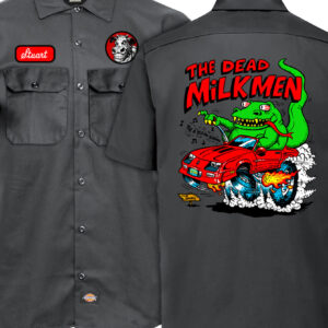 Dead Milkmen Big Lizard Work Shirt Frnt Back