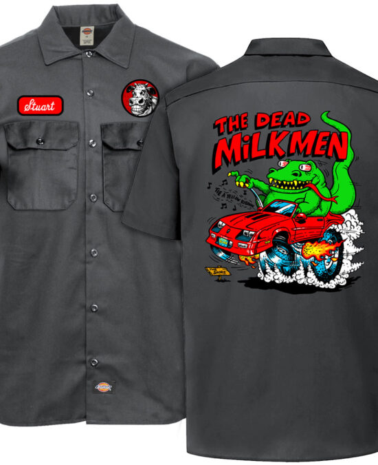 Dead Milkmen Big Lizard Work Shirt Frnt Back