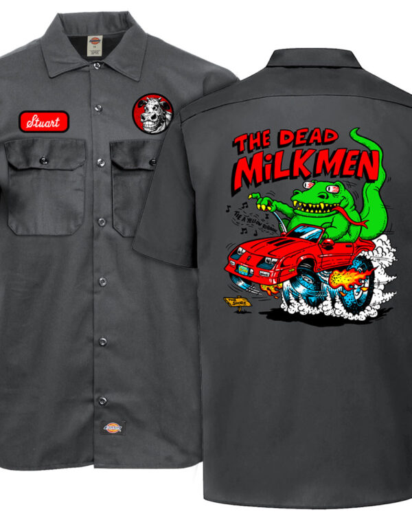 Dead Milkmen Big Lizard Work Shirt Frnt Back