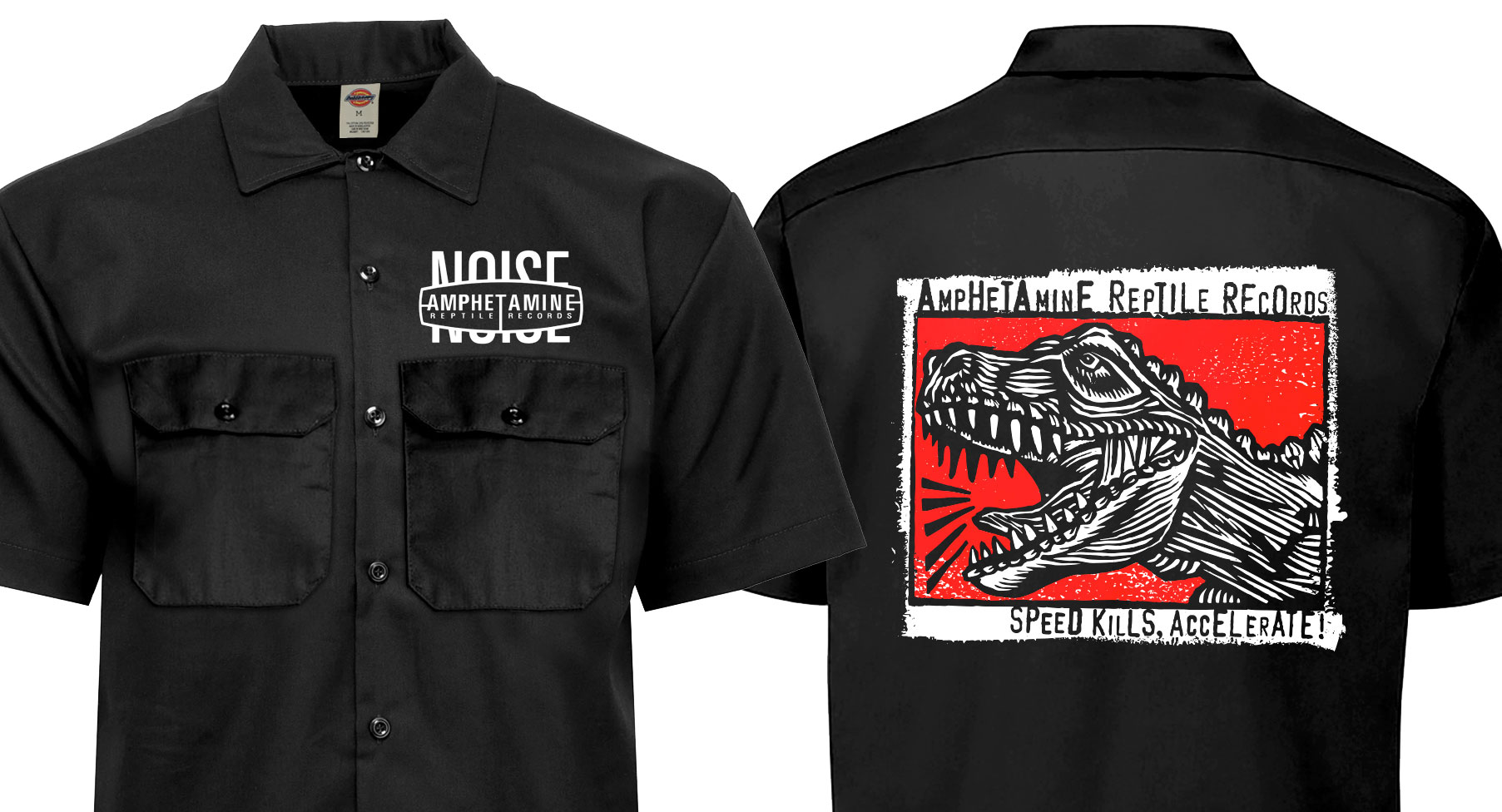 洋楽 Amphetamine Reptile Records Amphetamin Reptile Records T-shirt By Tom Hazelmyer. Limited