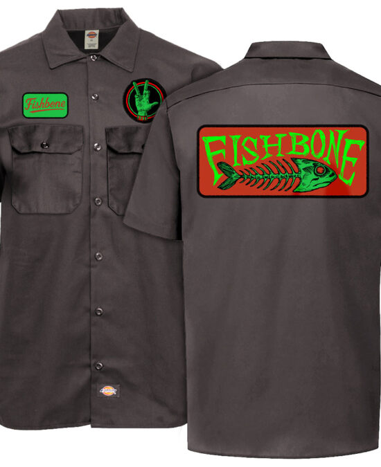 Fishbone Work Shirt Frnt Back