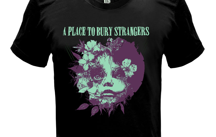A Place To Bury Strangers T-Shirt By Evil Jay. Limited To 300 Prints.