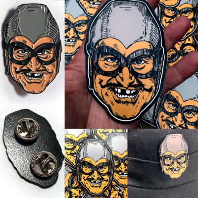 Aquabats Pin And Sticker Set Pics Web