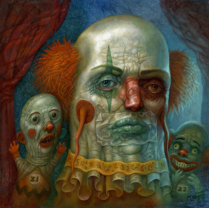 Chris Mars Clowns T Shirt Detail