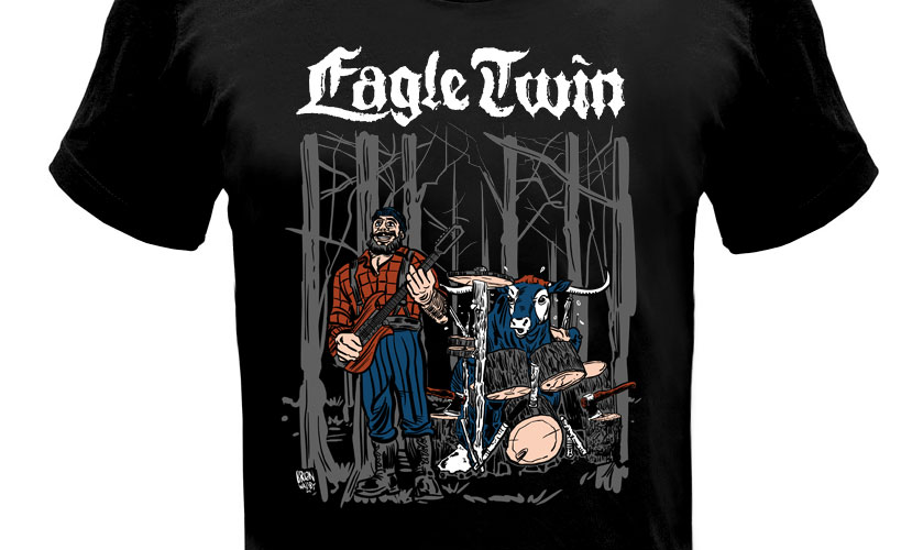 Eagle Twin T-shirt By Brian Walsby. Limited to 100.