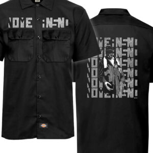 Nomeansno Mr Happy Work Shirt Web