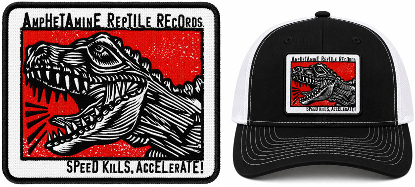 Amphetamine Reptile Records Iron On Embroidered Patch. Limited to 100.