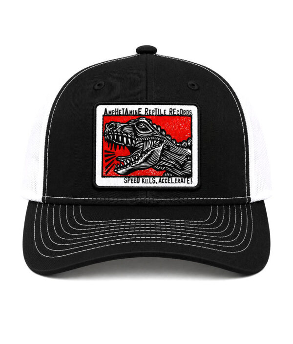 Amphetamine Reptile Records Embroidered Patch Trucker Cap. Limited