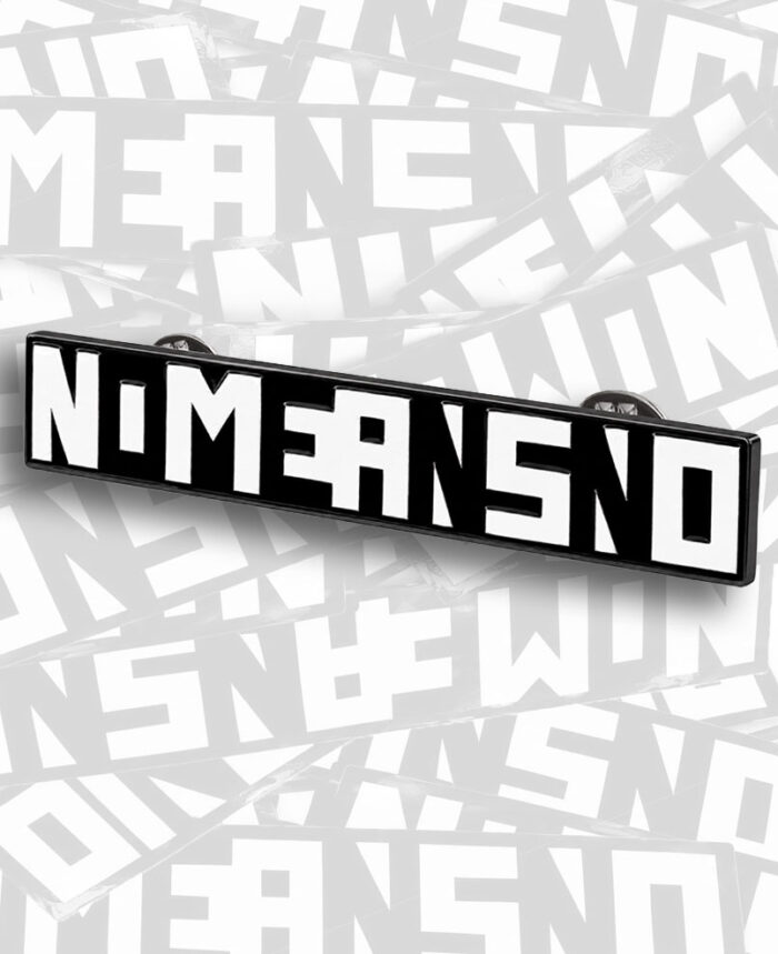 Nomeansno Logo Enamel Pin Sticker